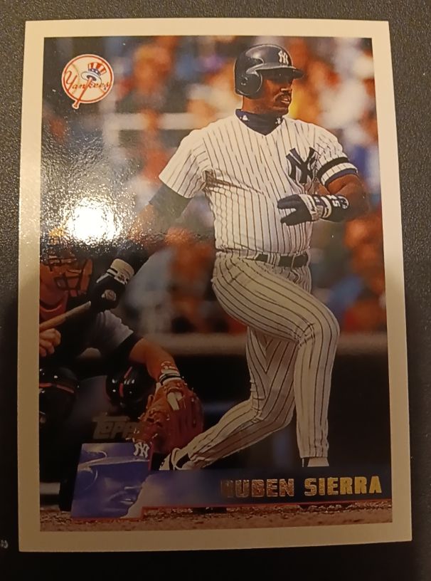 1996 Topps #290 Ruben Sierra New York Yankees — front