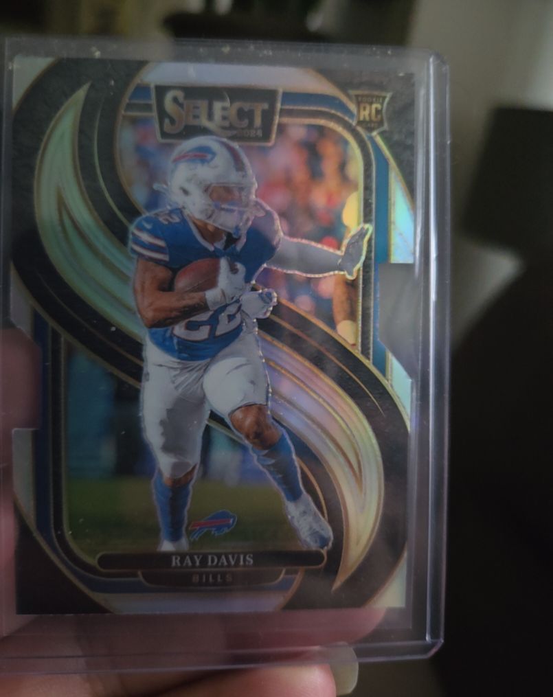 2024 Panini Select Premier Level Silver Prizm Die-Cut Rookie #189 Ray Davis — front