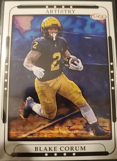 2023 SAGE Artistry #10 Blake Corum — front
