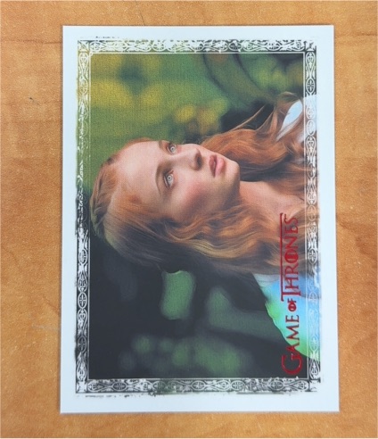 2023 Rittenhouse Game of Thrones Art & Images Red Parallel Base ART62 Catelyn Stark — front