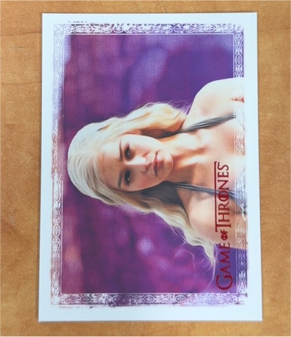 2023 Rittenhouse Game of Thrones Art & Images Red Parallel ART8 Daenerys Targaryen — front