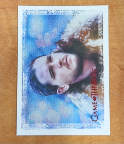 2023 Game of Thrones Art & Images Red Parallel Base ART47 Jon Snow — front
