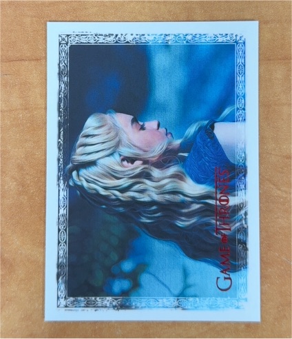 2023 Rittenhouse Game of Thrones Art & Images Red Parallel Base ART69 Daenerys Targaryen — front