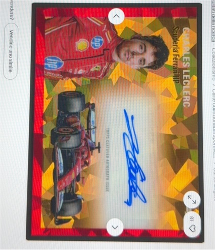 2021 Topps Chrome Sapphire Formula 1 #11 Charles Leclerc — front