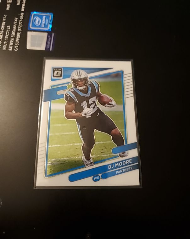 2021 Panini Donruss Optic DJ Moore Panthers — front