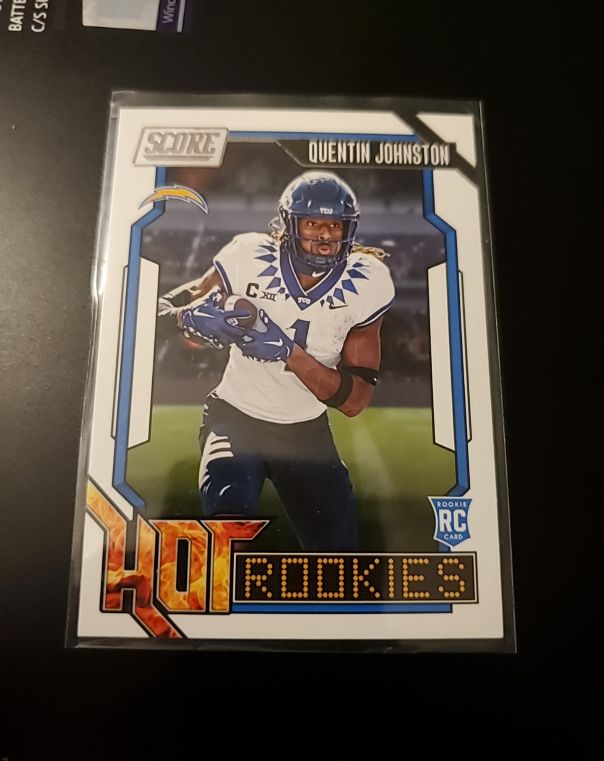 2023 Panini Score Football #7 Quentin Johnston Hot Rookies — front