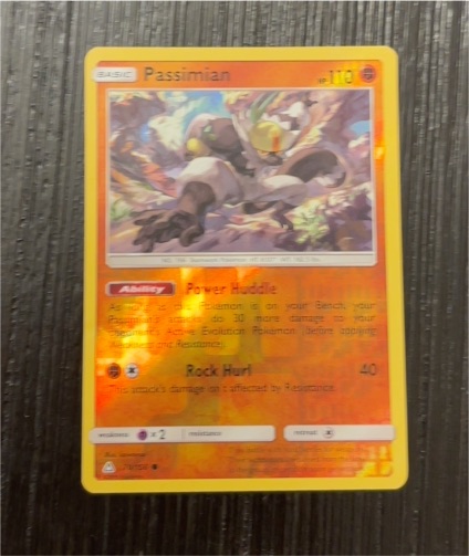 2017 Pokémon Sun & Moon Ultra Prism #70 Passimian — front