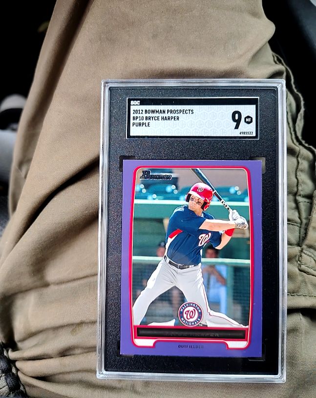 2012 Bowman Prospects #BP10 Bryce Harper Purple — front