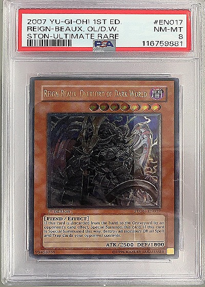 2007 Yu-Gi-Oh! #EN017 Reign-Beaux, Overlord of Dark World — front