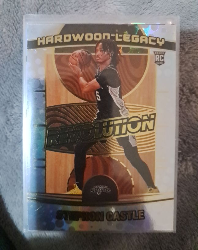 2024-25 Panini Revolution #24 Stephon Castle Hardwood Legacy Rookie Card — front