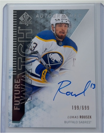 2023-24 SP Authentic Future Watch Autographed #199 Lukas Rousek — front