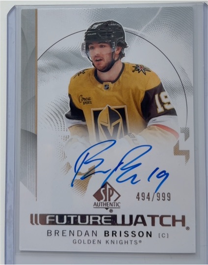 2024-25 SP Authentic Future Watch #106 Brendan Brisson Auto RC — front