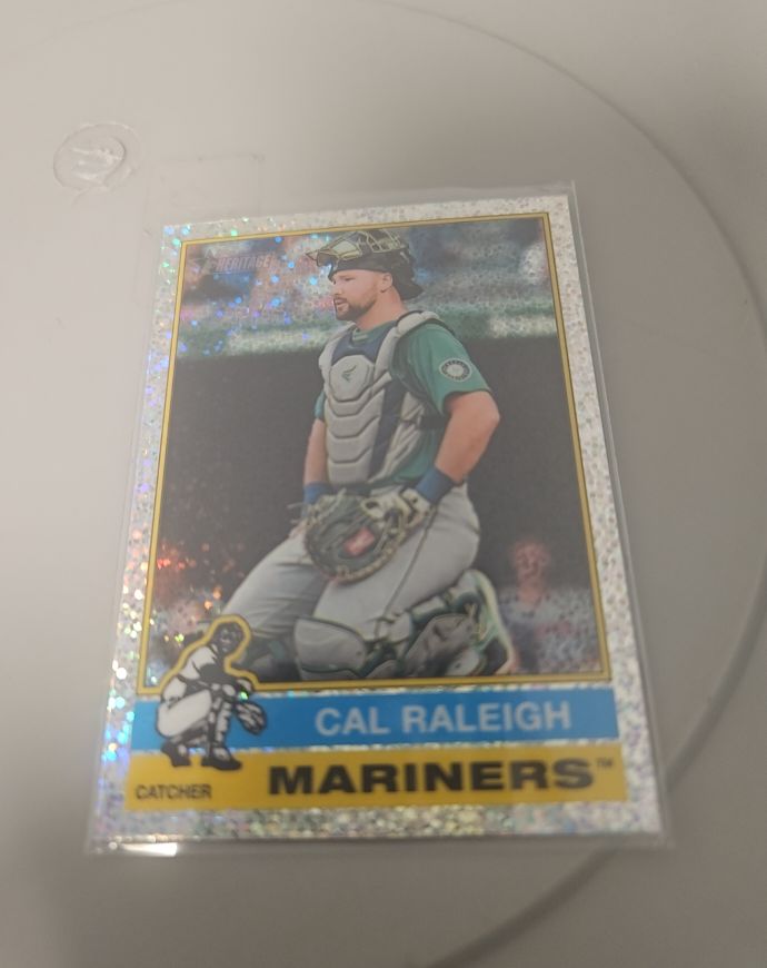 2025 Topps Heritage #472 Cal Raleigh — front