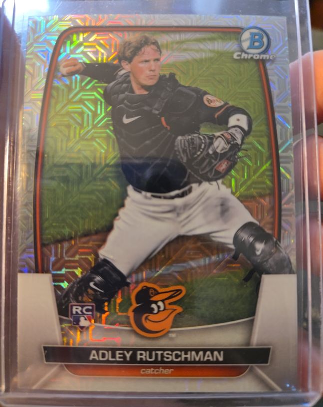 2023 Bowman Chrome #40 Adley Rutschman Mojo Refractor Rookie — front