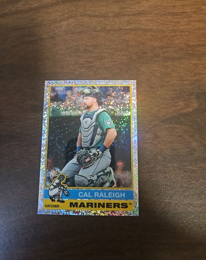 2025 Topps Heritage #472 Cal Raleigh — front