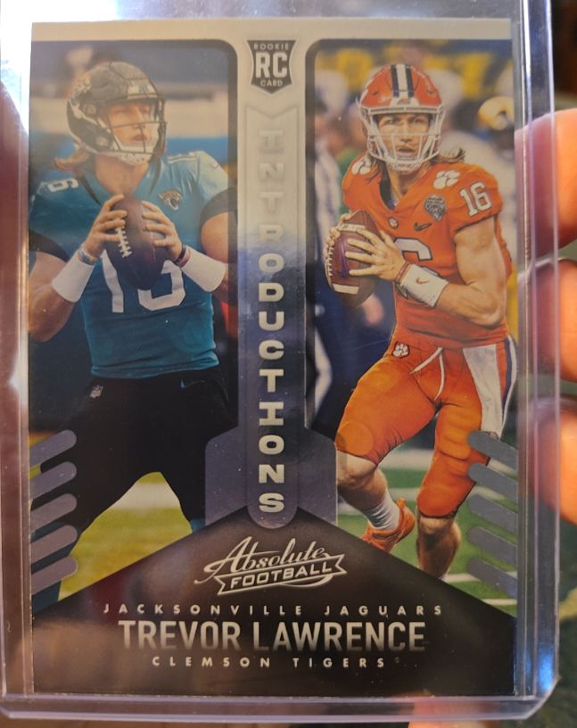 2021 Panini Absolute Introductions #INT-1 Trevor Lawrence — front