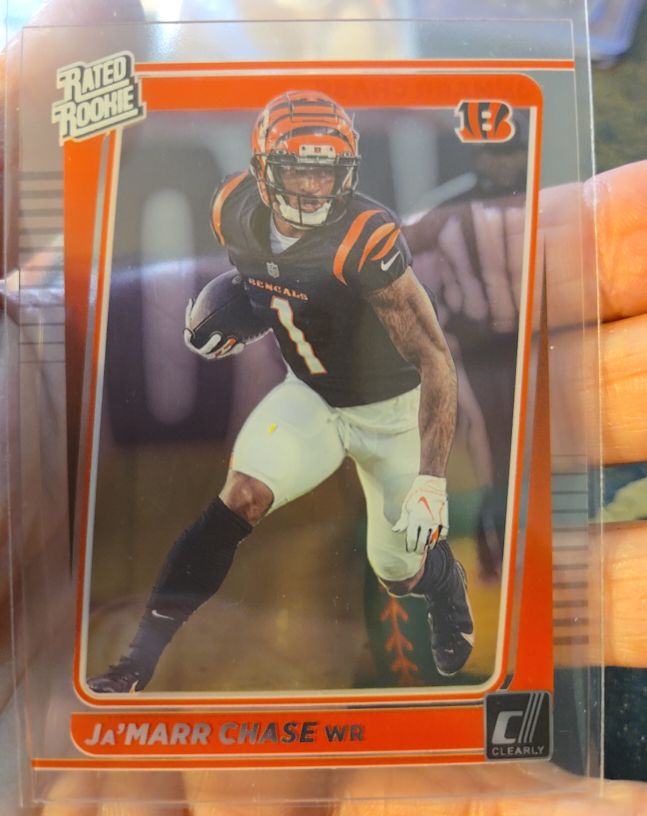 2021 Panini Clearly Donruss #63 Ja'Marr Chase — front