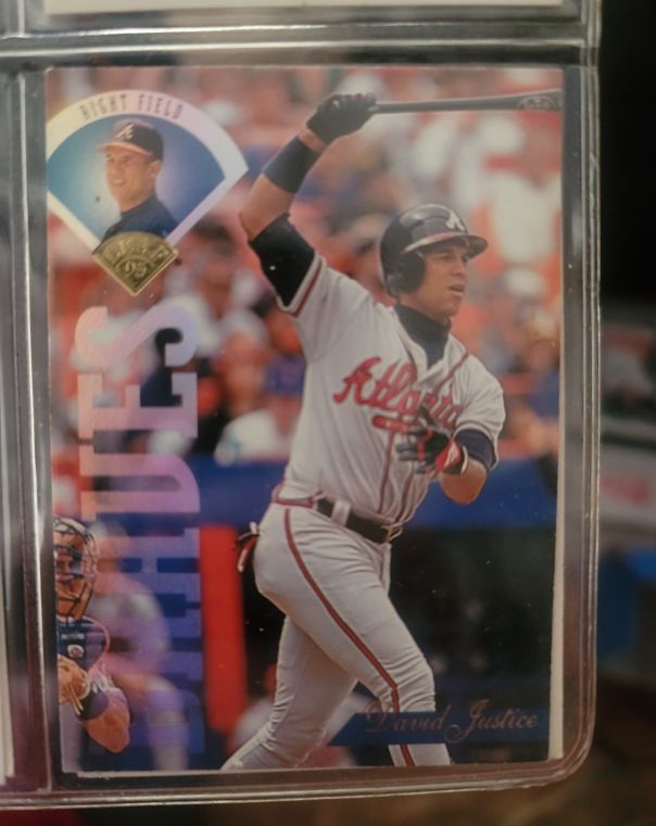 1995 Leaf #62 David Justice — front