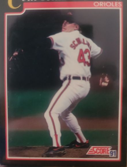 1991 Score #788 Curt Schilling Baltimore Orioles — front