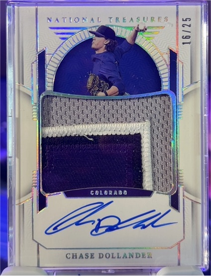 2024 Panini National Treasures #16 Chase Dollander — front