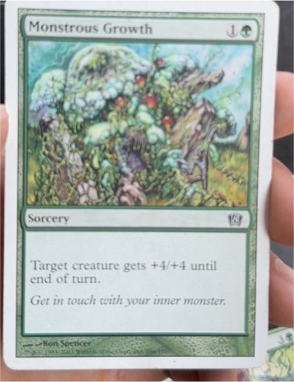 2003 Magic: The Gathering 8th Edition #266 Monstrous Growth — front