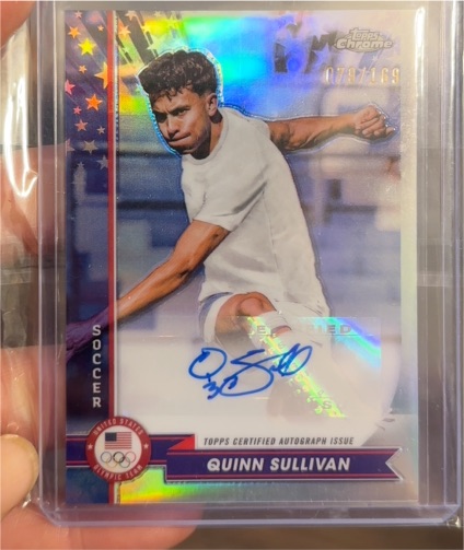 2024 Topps Chrome US Olympics #AU-QS Quinn Sullivan — front
