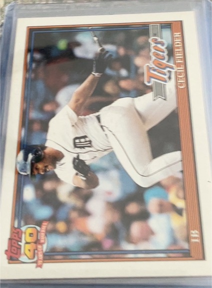 1991 Topps #720 Cecil Fielder — front