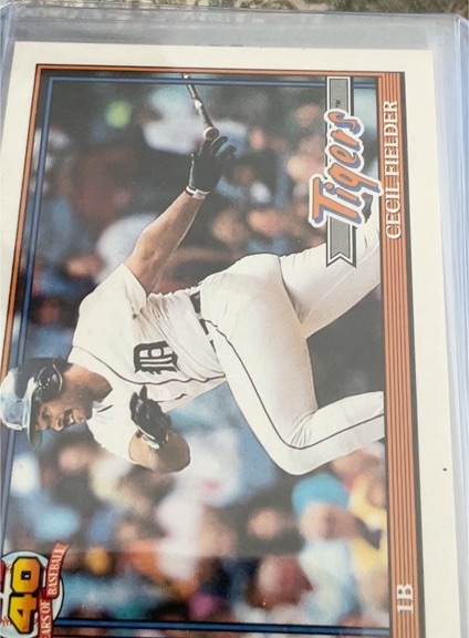 1991 Topps #720 Cecil Fielder — front