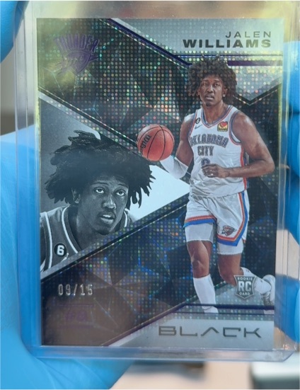 2022 Panini Select Black #09/15 Jalen Williams — front