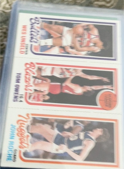 1980-81 Topps Basketball Wes Unseld / Tom Owens / John Roche — front