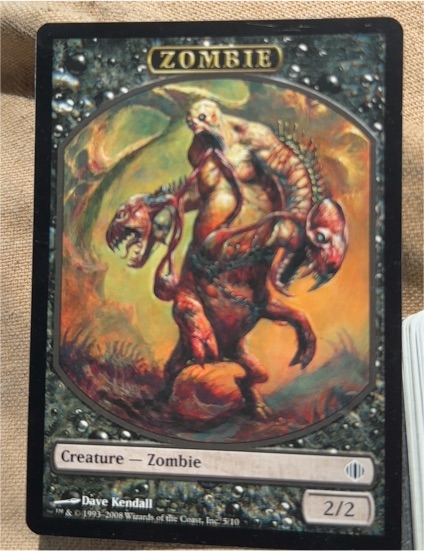 2008 Magic The Gathering Shards of Alara #5 Zombie Token — front