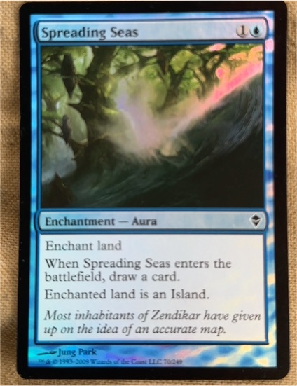 2009 Zendikar #70 Spreading Seas — front