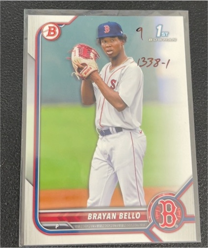 2022 Bowman Prospects #BP-107 Brayan Bello — front