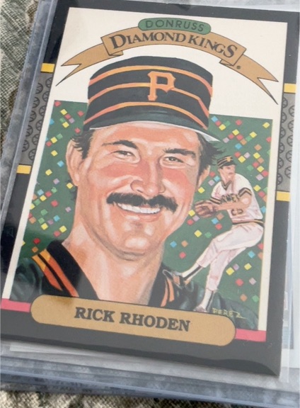 1987 Donruss Diamond Kings #10 Rick Rhoden — front