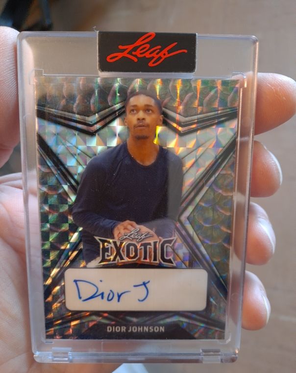 2022 Leaf Exotic Mosaic #Dior Johnson — front