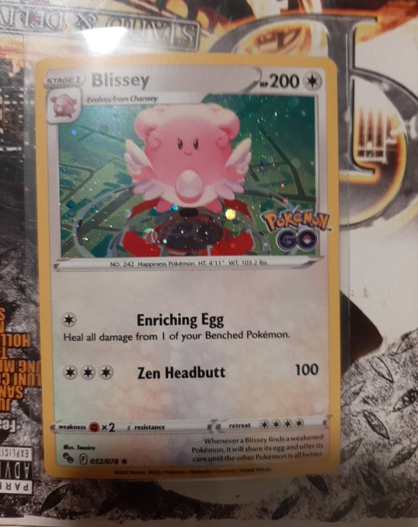 2022 Pokémon GO #052 Blissey — front
