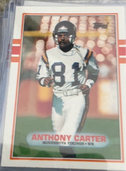 1989 Topps #79 Anthony Carter — front