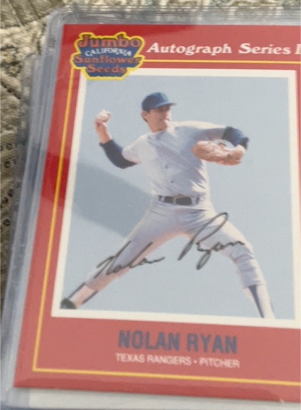 1991 Jumbo California Sunflower Seeds #20 Nolan Ryan — front