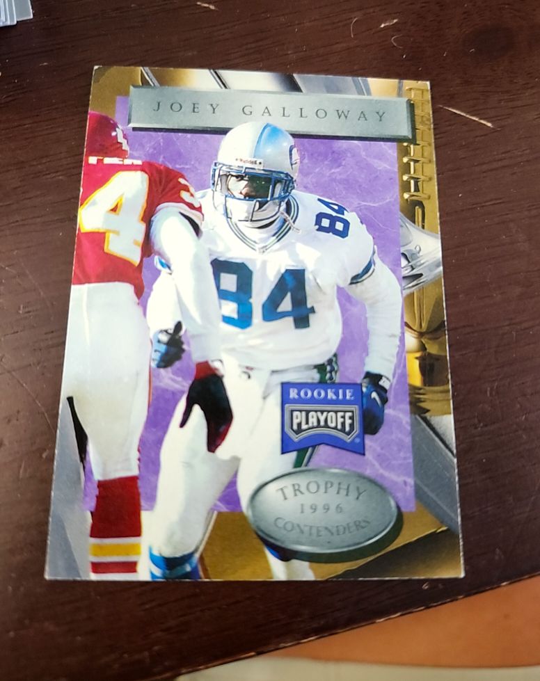 1996 Playoff Trophy Contenders #90 Joey Galloway — front