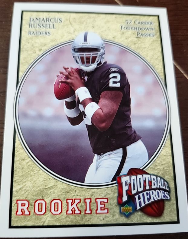2006 Upper Deck Football Heroes JaMarcus Russell Rookie — front