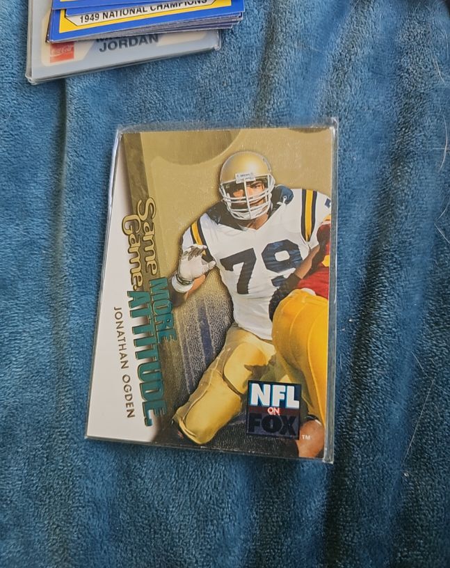 1996 Skybox Impact Same Game More Attitude #18 Jonathan Ogden — front