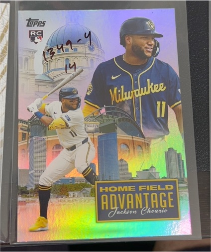 2024 Topps Home Field Advantage #HFA-14 Jackson Chourio — front