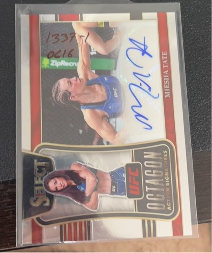 2022 Panini Select UFC Octagon Action Signatures Miesha Tate — front