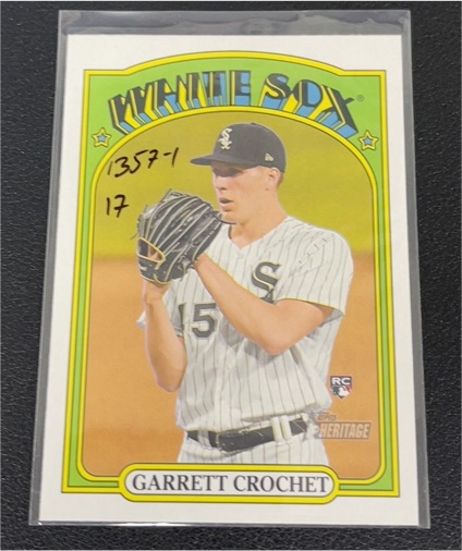 2021 Topps Heritage High Number #537 Garrett Crochet — front