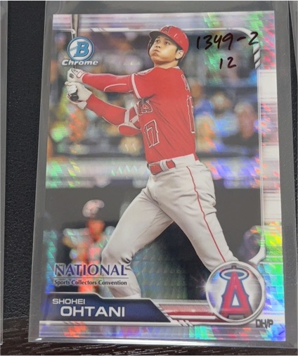 2019 Bowman Chrome National Sports Collectors Convention Shohei Ohtani — front