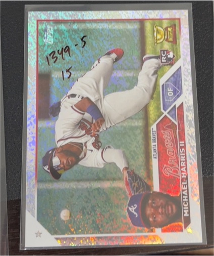 2023 Topps Series 1 #226 Michael Harris II Rookie Card Atlanta Braves — front