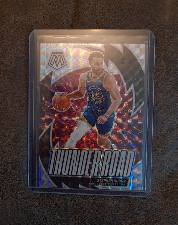 2023-24 Panini Mosaic #13 Stephen Curry Thunder Road — front