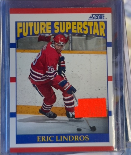 1990-91 Score #440 Eric Lindros Future Superstar Rookie Card — front