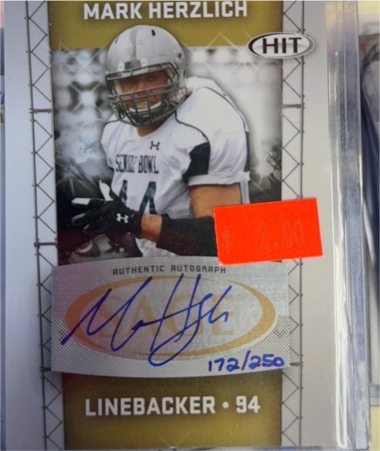 2011 Sage Hit #A94 Mark Herzlich — front
