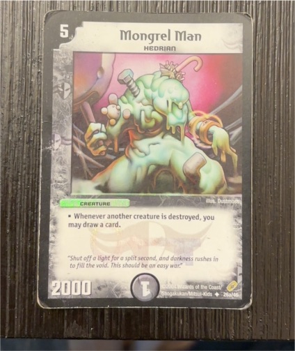 2004 Duel Masters #26a/46 Mongrel Man — front